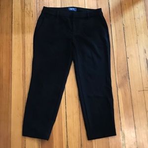 Black Crop Work Pants
